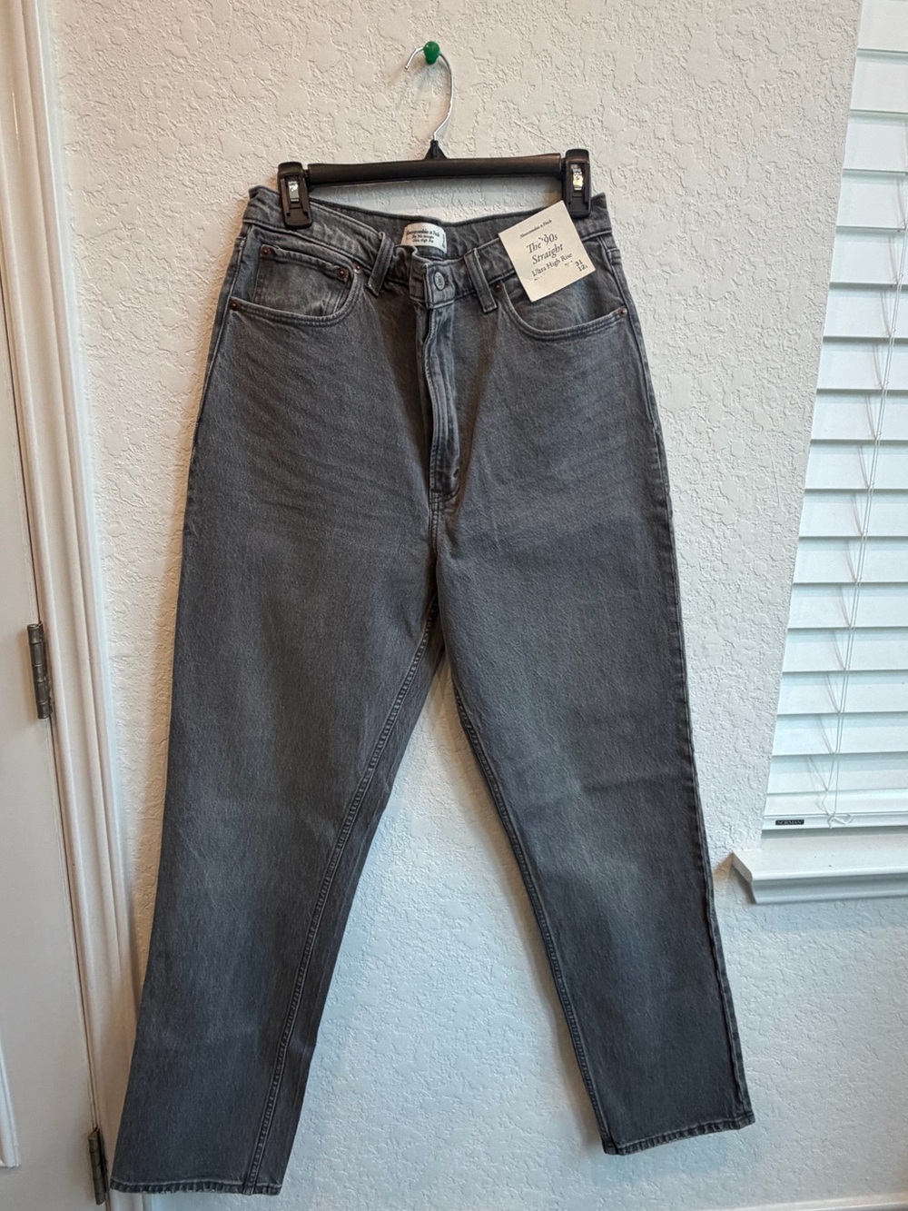 Abercrombie & Fitch Gray Straight Leg Jeans